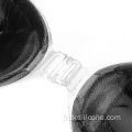 Soutien-gorge sans bretelles en silicone invisible sans dos noir